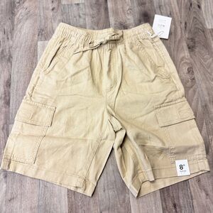 Free Assembly Cargo Shorts | Men’s XS | NWT | 8” Inseam | Beige Neutral